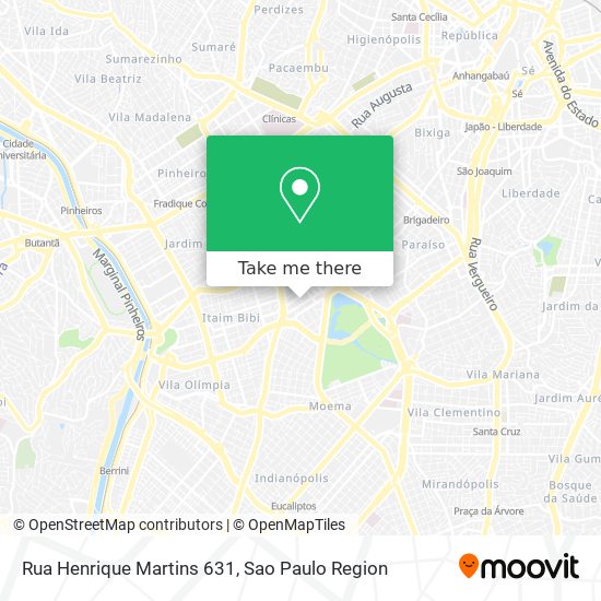 Rua Henrique Martins 631 map