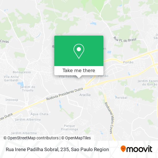 Rua Irene Padilha Sobral, 235 map