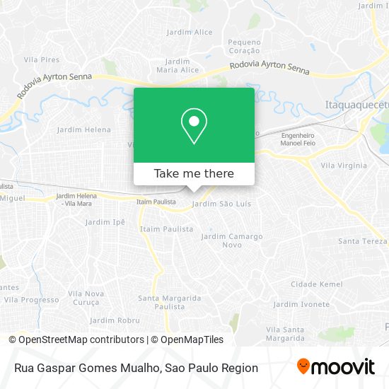 Rua Gaspar Gomes Mualho map