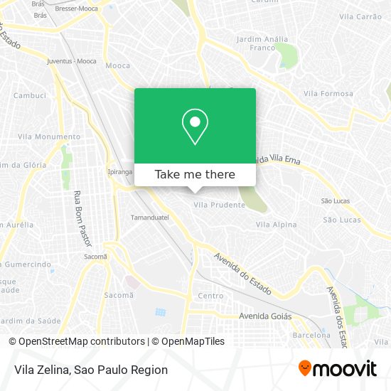 Vila Zelina map
