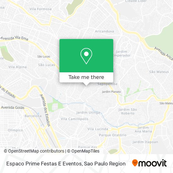 Espaco Prime Festas E Eventos map