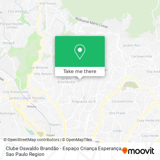 Mapa Clube Oswaldo Brandão - Espaço Criança Esperança