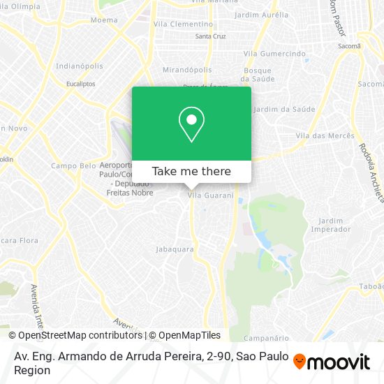 Mapa Av. Eng. Armando de Arruda Pereira, 2-90
