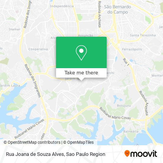 Mapa Rua Joana de Souza Alves