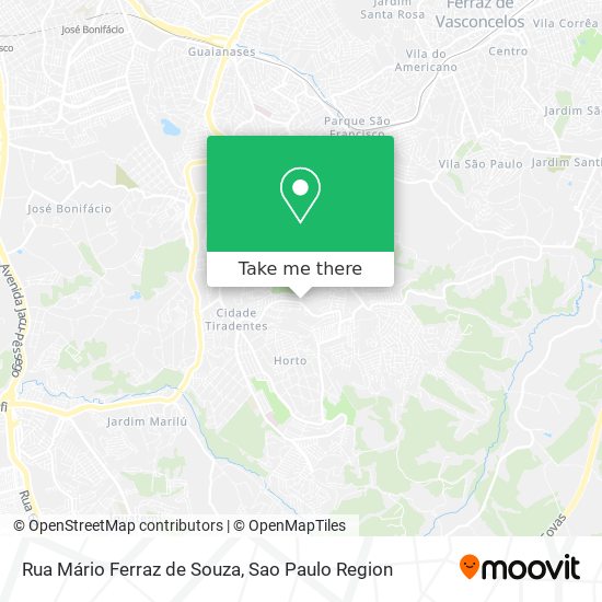 Mapa Rua Mário Ferraz de Souza