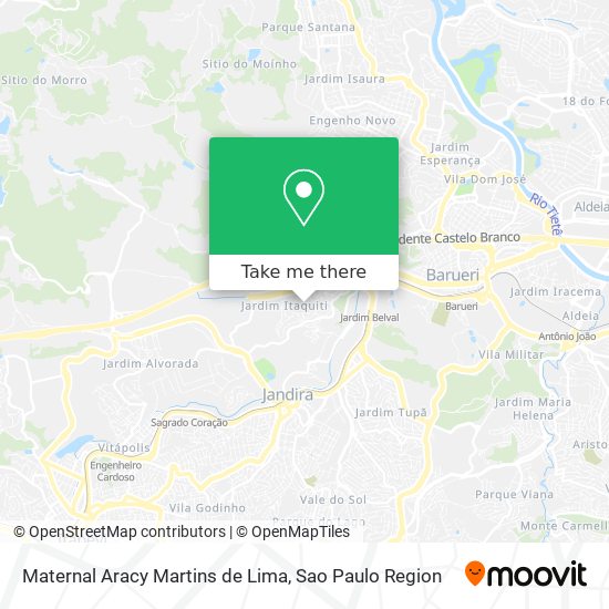 Mapa Maternal Aracy Martins de Lima