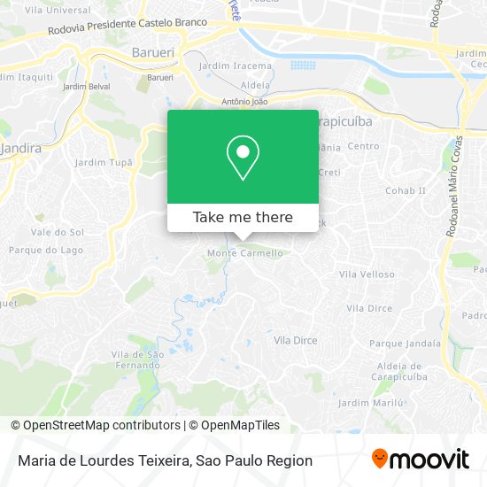 Maria de Lourdes Teixeira map