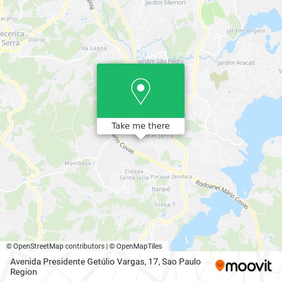 Mapa Avenida Presidente Getúlio Vargas, 17