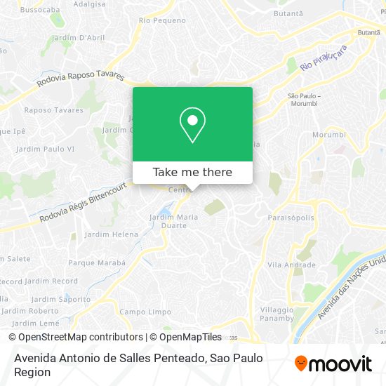 Avenida Antonio de Salles Penteado map