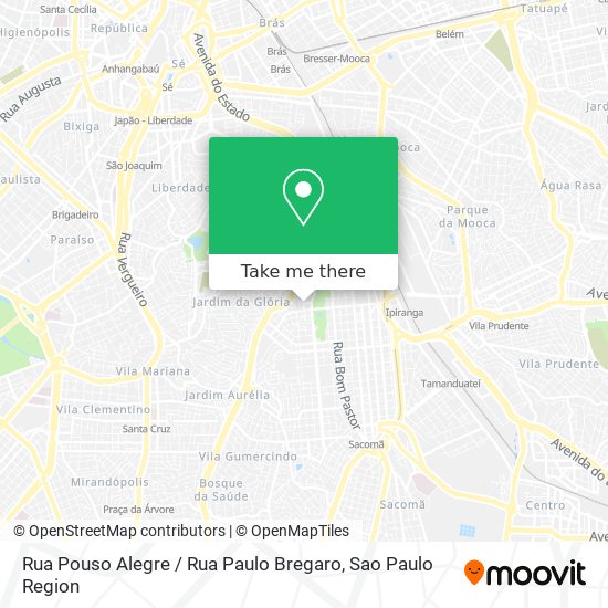 Mapa Rua Pouso Alegre / Rua Paulo Bregaro