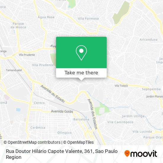 Mapa Rua Doutor Hilário Capote Valente, 361