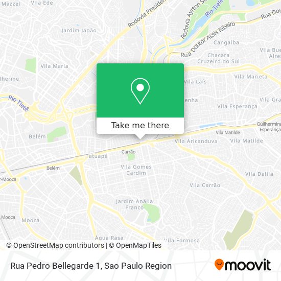 Rua Pedro Bellegarde 1 map