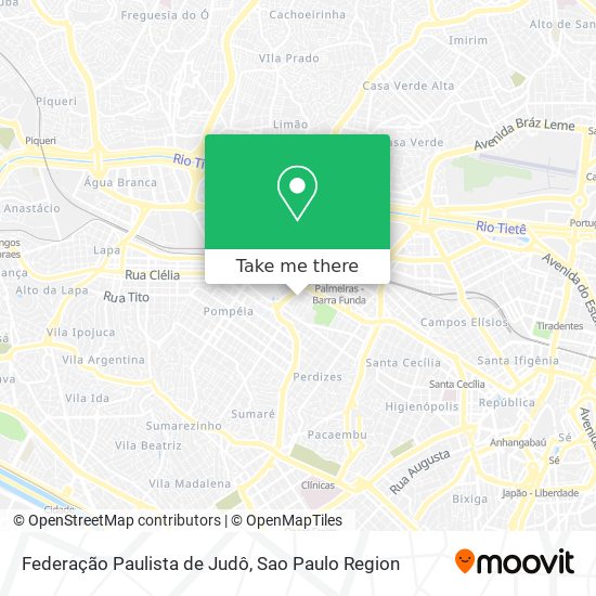 Federação Paulista de Judô map