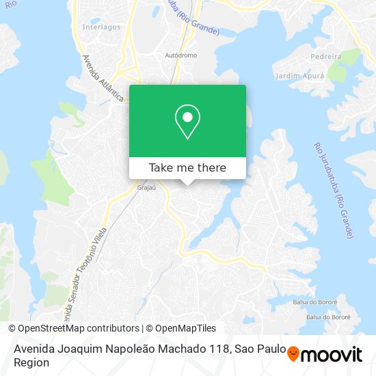 Mapa Avenida Joaquim Napoleão Machado 118