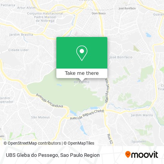 UBS Gleba do Pessego map