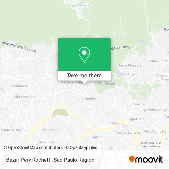 Bazar Pery Rochetti map