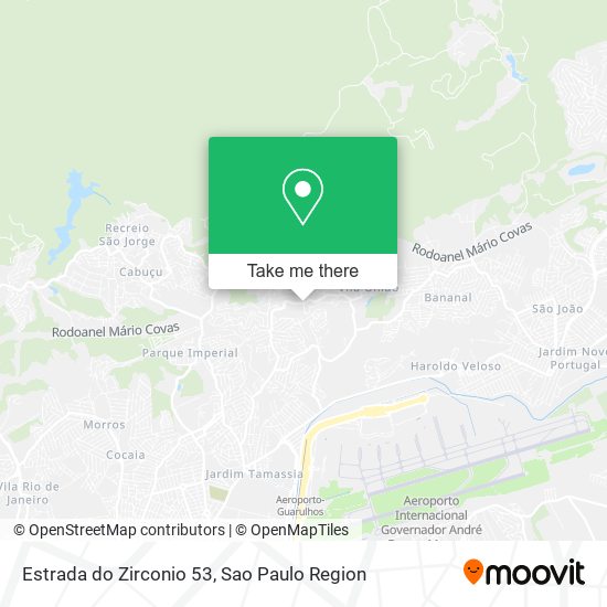 Estrada do Zirconio 53 map
