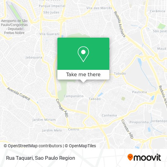 Rua Taquari map