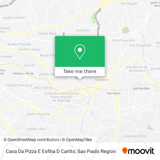 Mapa Casa Da Pizza E Esfiha D Carlito