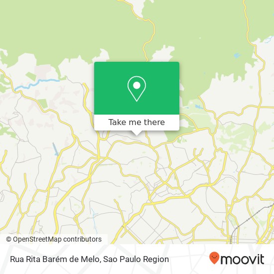 Mapa Rua Rita Barém de Melo