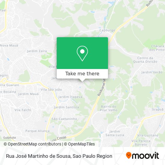 Rua José Martinho de Sousa map