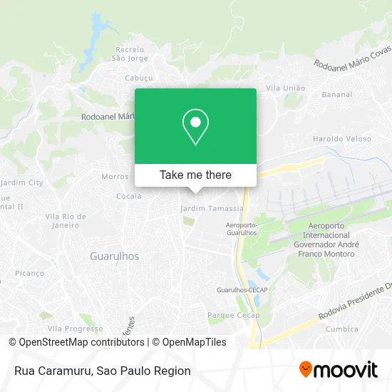 Rua Caramuru map