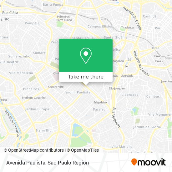 Mapa Avenida Paulista