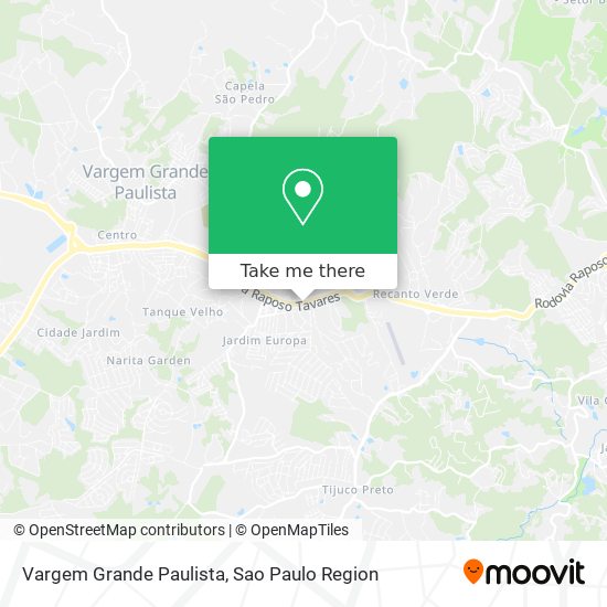 Mapa Vargem Grande Paulista