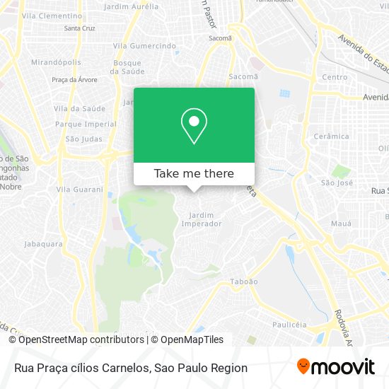 Mapa Rua Praça cílios Carnelos