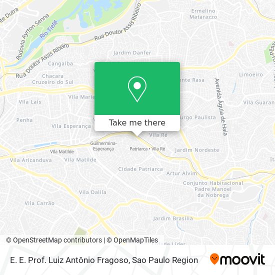 E. E. Prof. Luiz Antônio Fragoso map