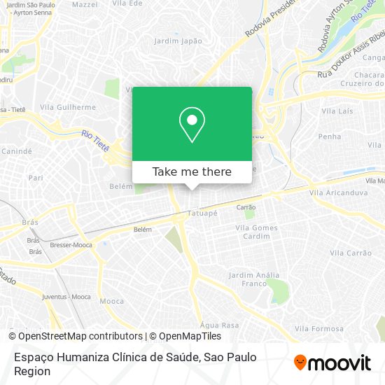 Espaço Humaniza Clínica de Saúde map