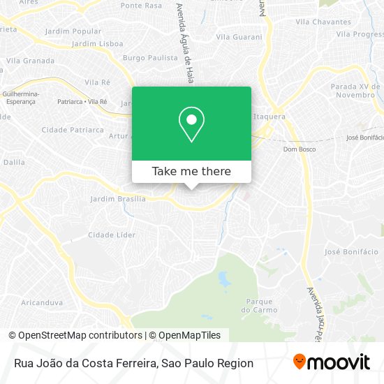 Mapa Rua João da Costa Ferreira