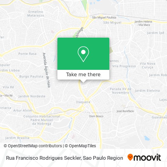 Mapa Rua Francisco Rodrigues Seckler
