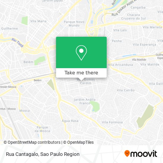 Rua Cantagalo map