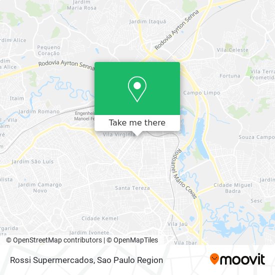 Mapa Rossi Supermercados