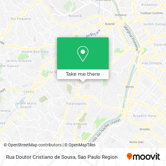 Mapa Rua Doutor Cristiano de Sousa