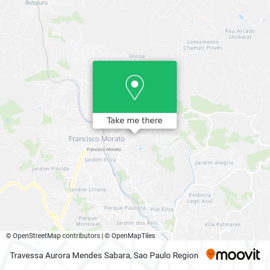 Travessa Aurora Mendes Sabara map