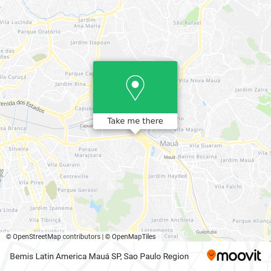 Bemis Latin America Mauá SP map