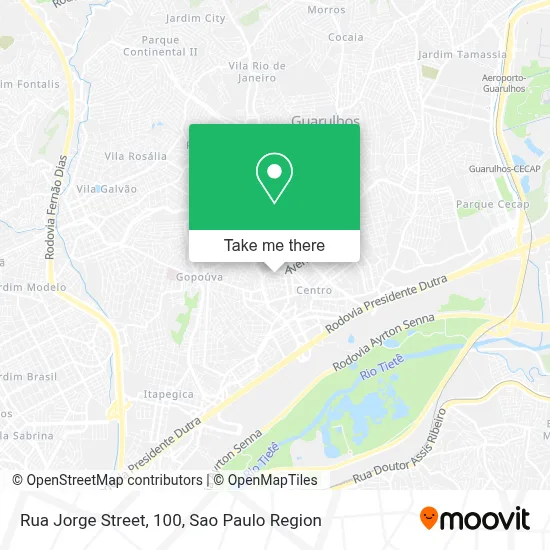 Rua Jorge Street, 100 map