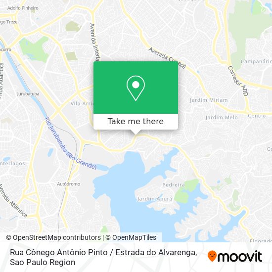Rua Cônego Antônio Pinto / Estrada do Alvarenga map