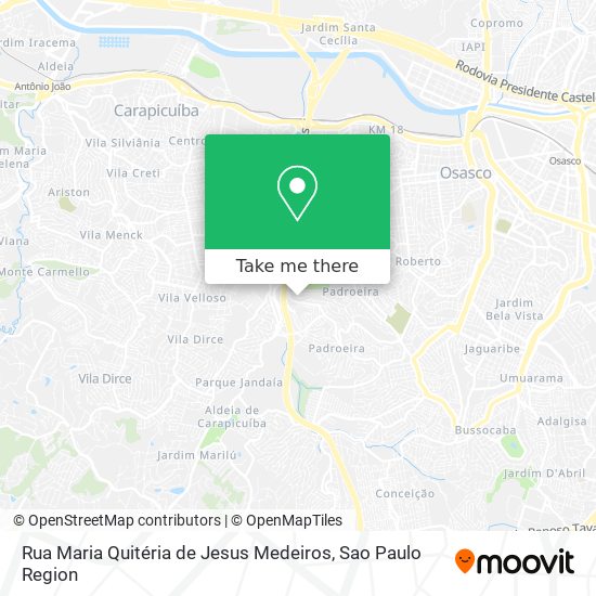 Rua Maria Quitéria de Jesus Medeiros map