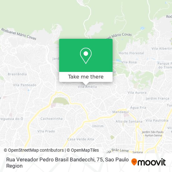 Mapa Rua Vereador Pedro Brasil Bandecchi, 75