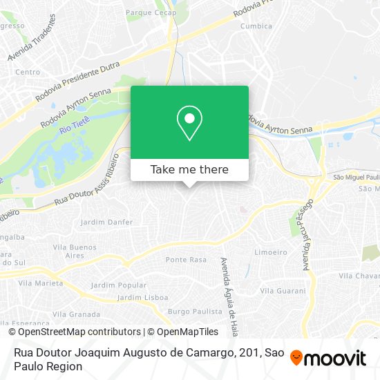 Rua Doutor Joaquim Augusto de Camargo, 201 map