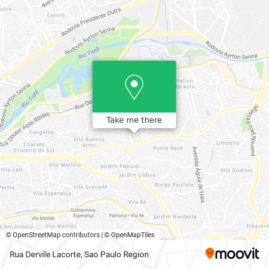 Rua Dervile Lacorte map