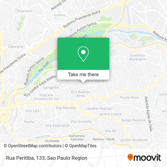 Rua Peritiba, 133 map