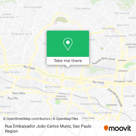 Mapa Rua Embaixador João Carlos Muniz