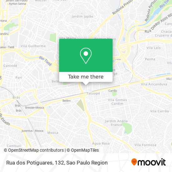 Rua dos Potiguares, 132 map
