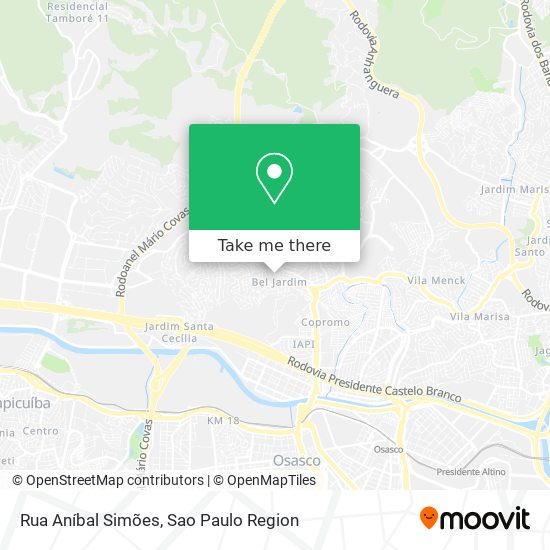 Mapa Rua Aníbal Simões