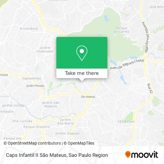 Caps Infantil II São Mateus map