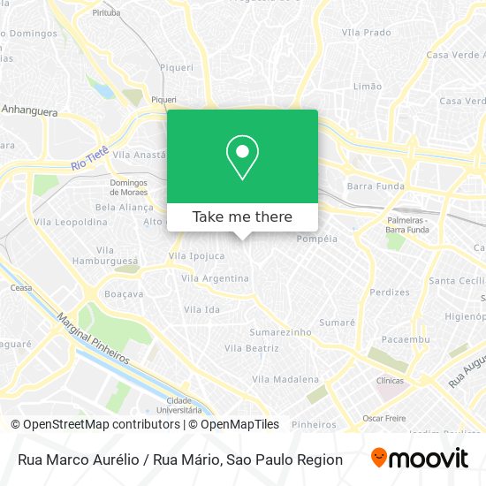 Rua Marco Aurélio / Rua Mário map